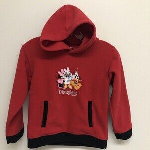 Disneyland Resort Hoodie/Pullover/Sweatshirt Embroidered Kids Girls Sz 6 Minnie